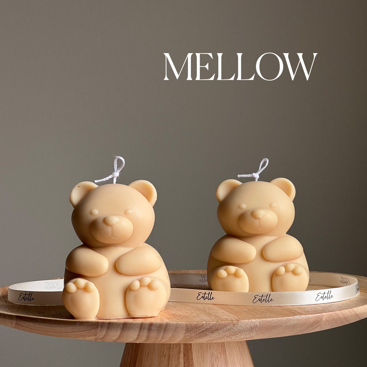 Big Teddy Soy Candle: Sculptural Home Decor, Custom Scent
