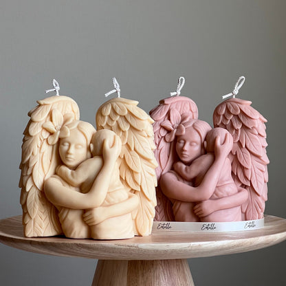 Mother Angel Soy Wax Candle: Hand-Poured Sculptural Gift