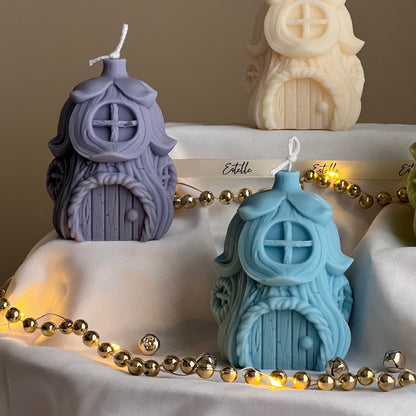 Christmas House Candle: Handmade Soy Wax Festive Decor