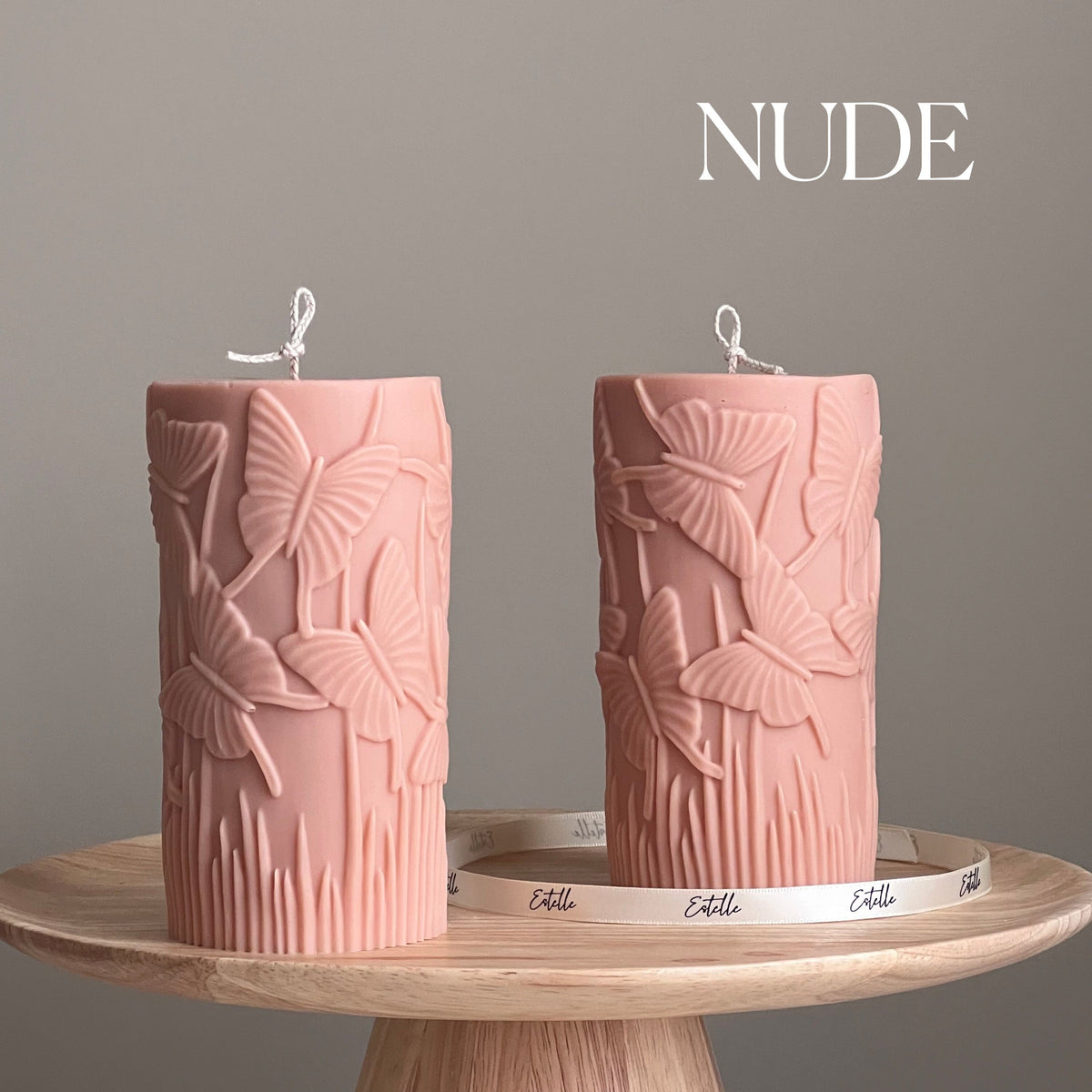 Butterfly Soy Pillar Candle | Sculptural Home Decor