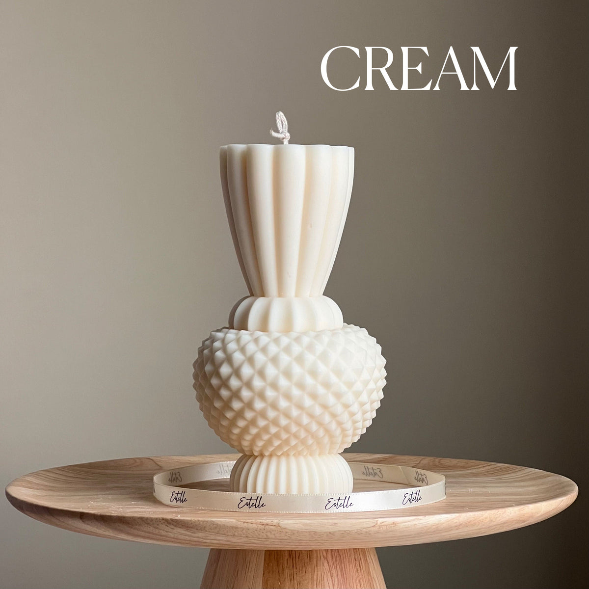 Bougie Vase Diamant Fait Main | Décoration Bohème