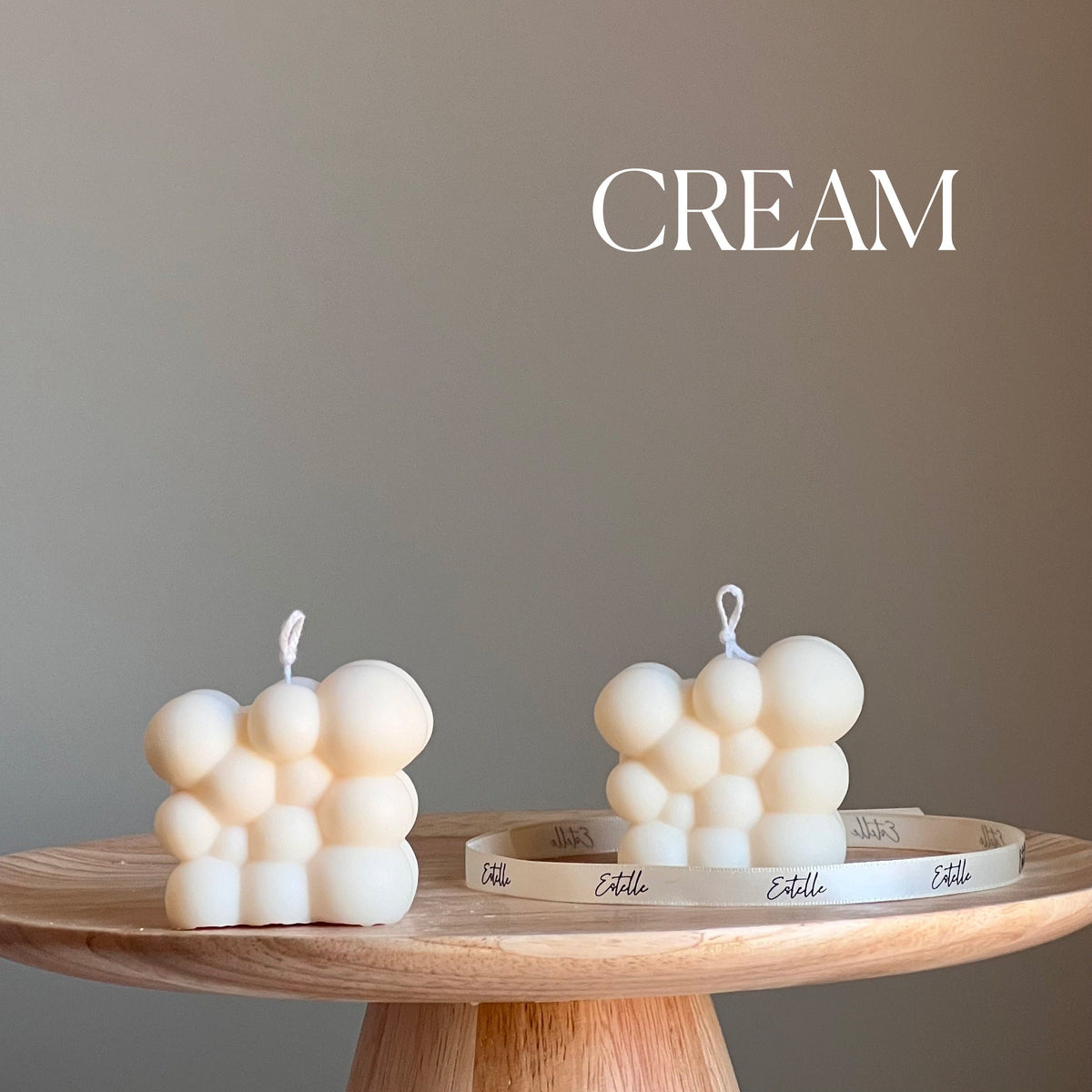 Bougie Soja Bulle Faite Main | Décoration Maison
