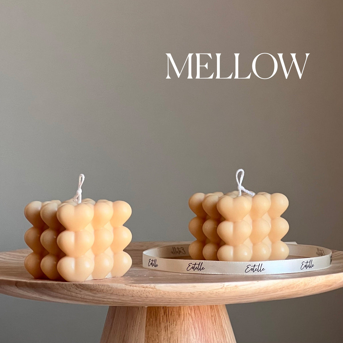 Heart Cube Soy Candle | Handmade Home Decor