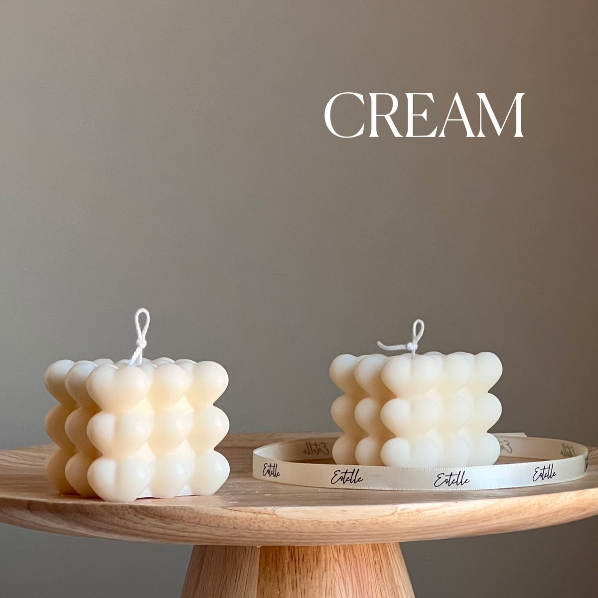 Heart Cube Soy Candle | Handmade Home Decor