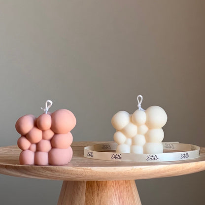 Bougie Soja Bulle Faite Main | Décoration Maison