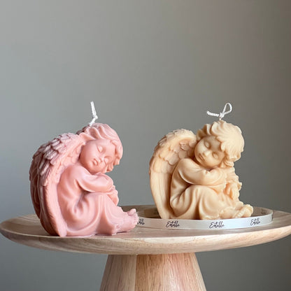 Sculptural Angel Soy Wax Candle | Home Decor