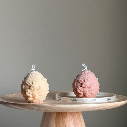 Egg Rabbit Soy Candle: Handmade Decorative Pillar Candle
