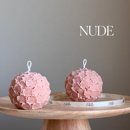 Clover Ball Soy Wax Candle: Handmade Decorative Candle