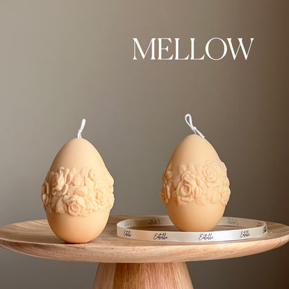 Easter Egg Rose Candle: Handmade Soy Wax Spring Decor