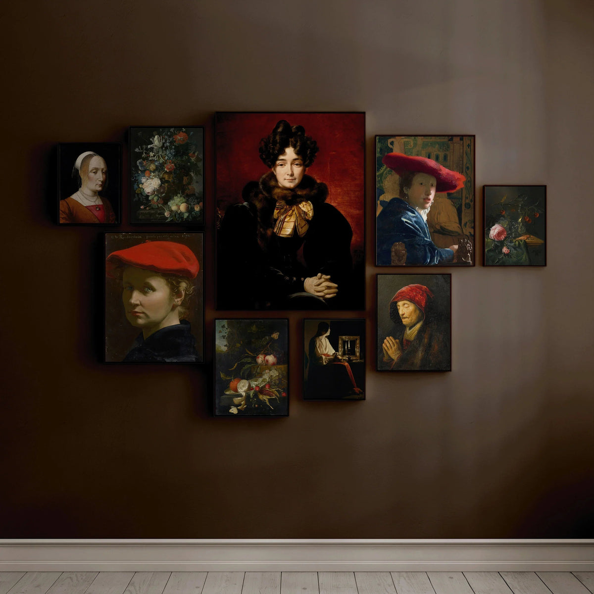Impression d'art Dark Academia : Portrait de Ghirlandaio, qualité musée