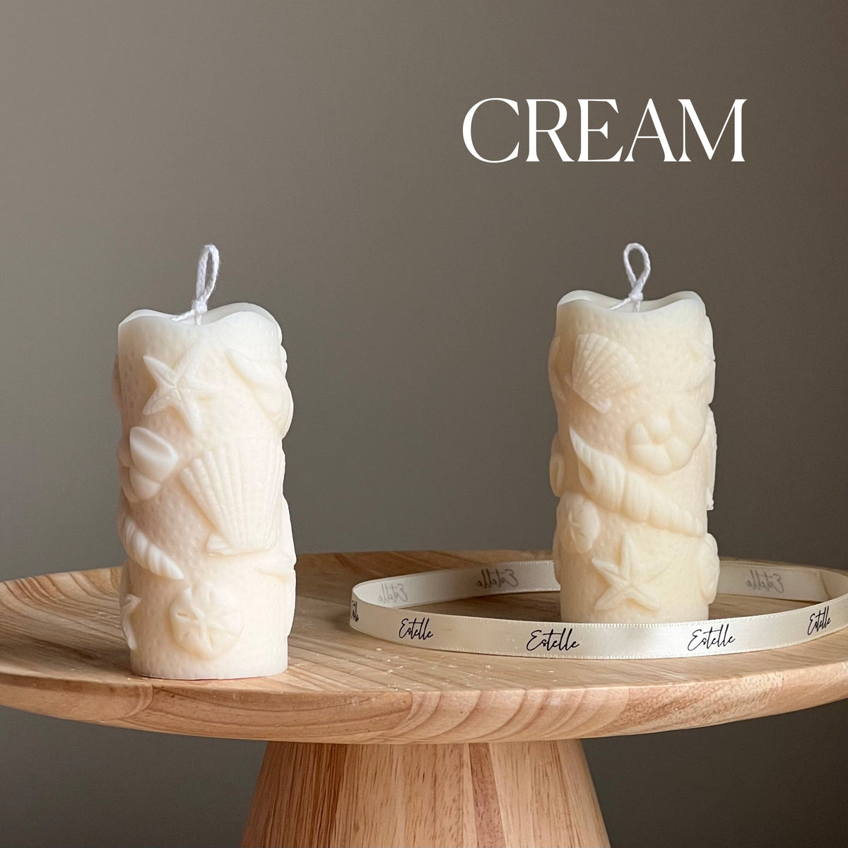 Handmade Soy Shell Candle | Conch Pillar, Home Decor
