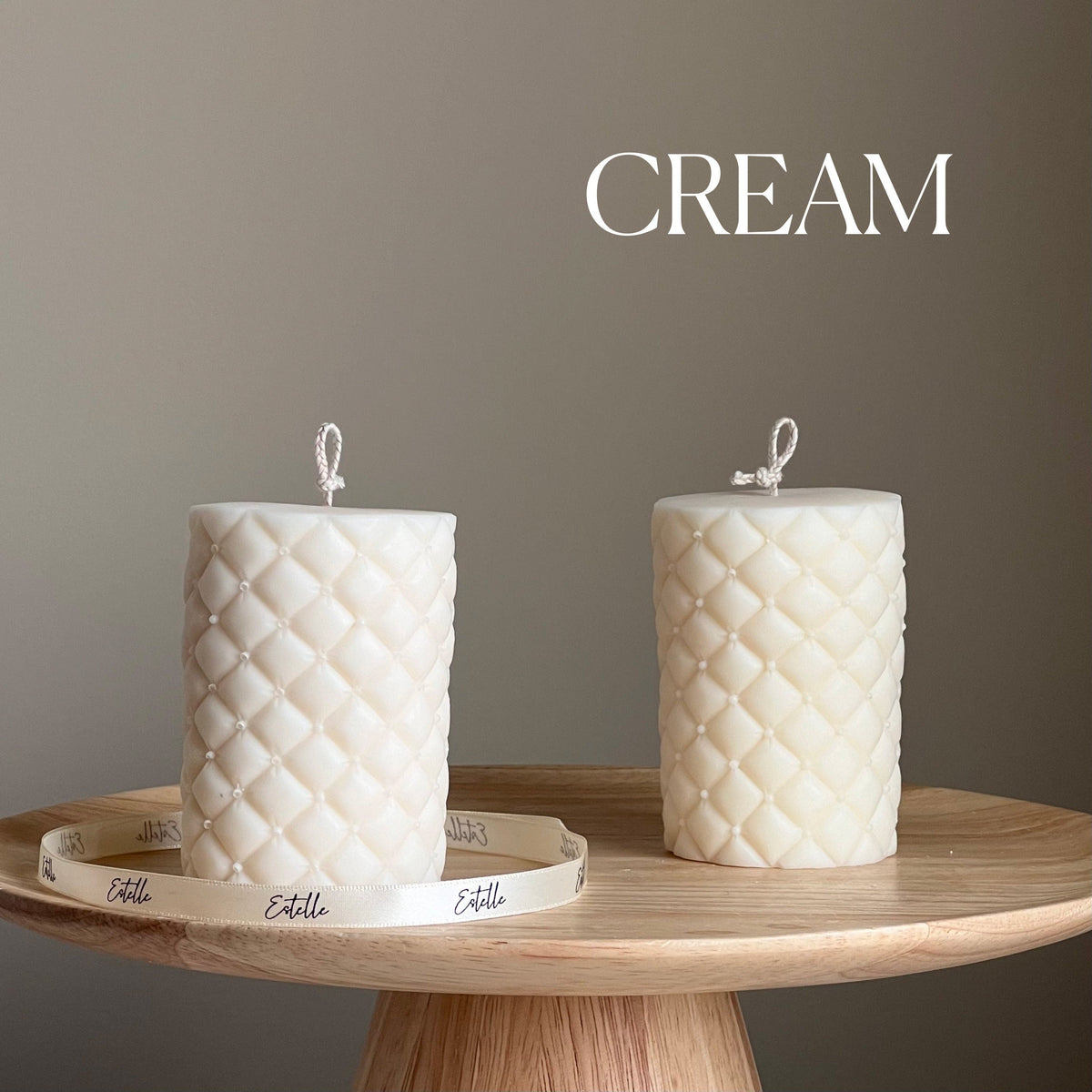 Sofa Wrinkle Soy Pillar Candle | Sculptural Home Decor