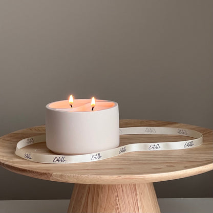 Yin Yang Soy Wax Candle in Jesmonite Jar - Custom Scented