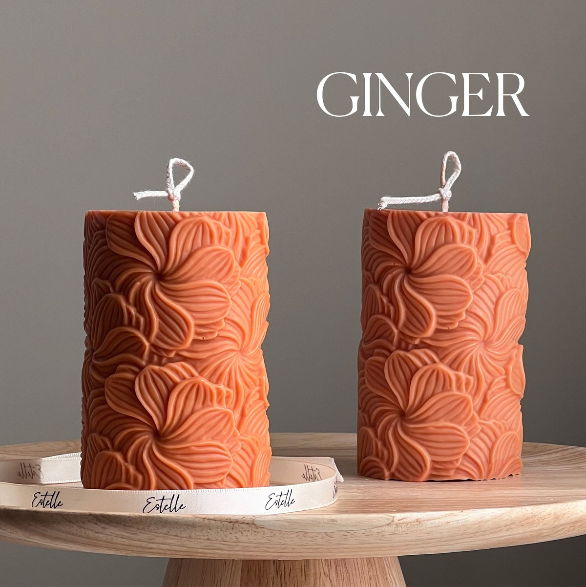 Sculptural Flower Candle | Soy Wax Pillar