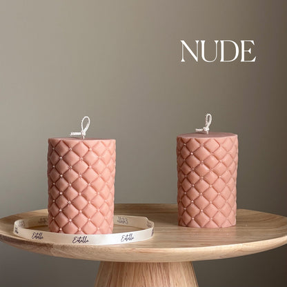 Sofa Wrinkle Soy Pillar Candle | Sculptural Home Decor