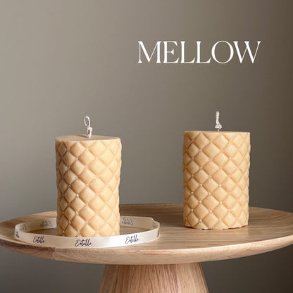 Sofa Wrinkle Soy Pillar Candle | Sculptural Home Decor