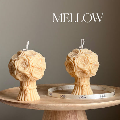 Sculptural Flower Bouquet Candle | Soy Wax Pillar