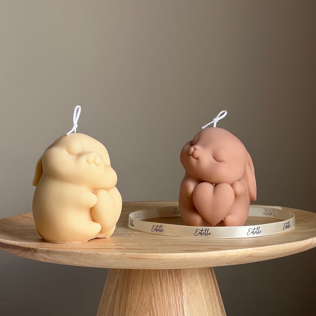 Bougie en cire de soja Lapin | Décoration de chambre d'enfant, Cadeau végane