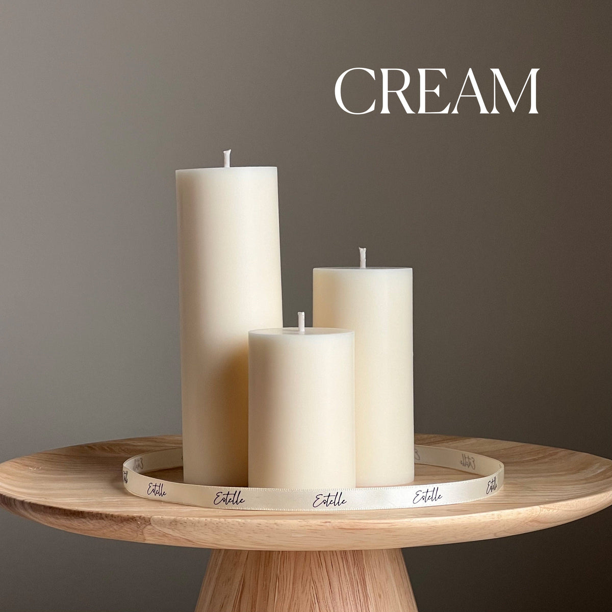 Handmade Soy Wax Pillar Candle | Unscented, Home Decor