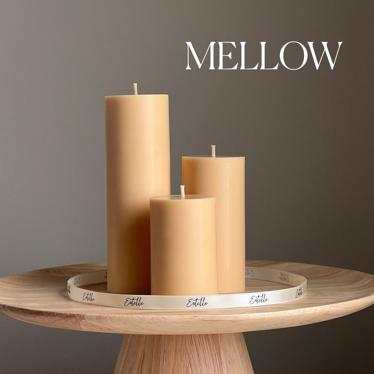 Handmade Soy Wax Pillar Candle | Unscented, Home Decor