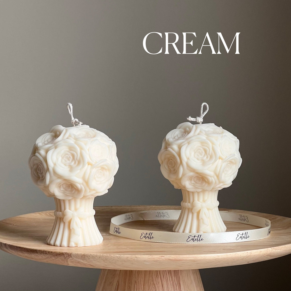 Sculptural Flower Bouquet Candle | Soy Wax Pillar