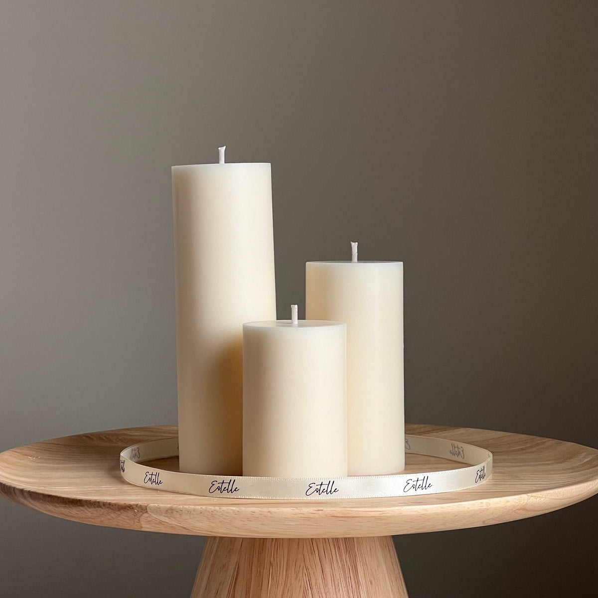 Handmade Soy Wax Pillar Candle | Unscented, Home Decor