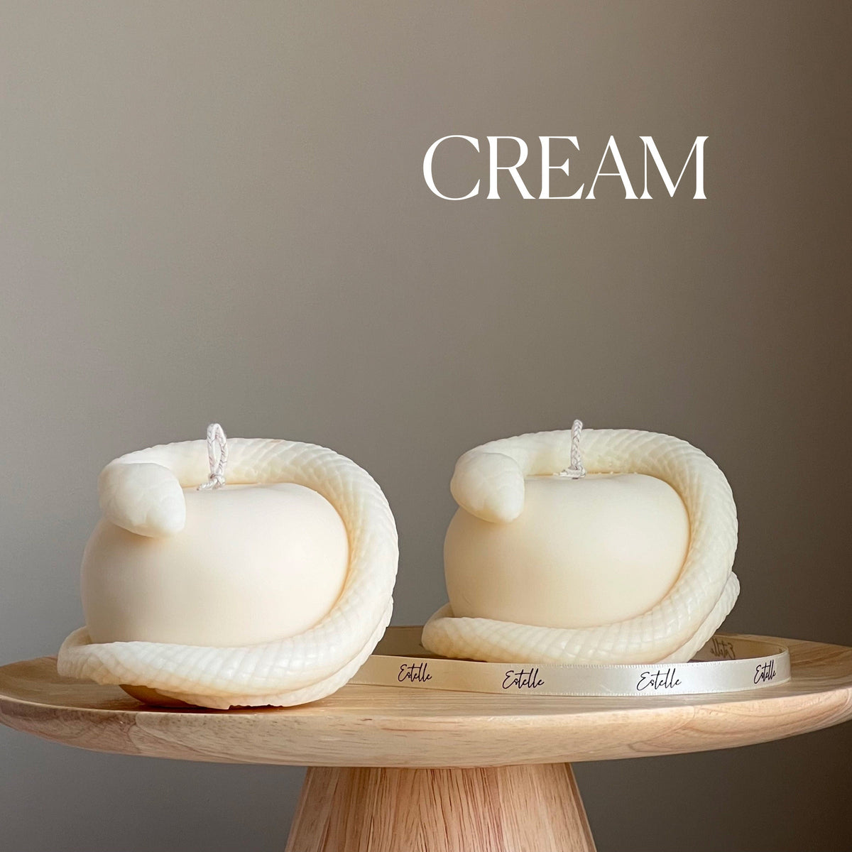 Snake Apple Soy Candle: Handmade Vegan Home Decor
