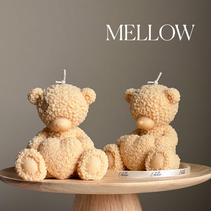 Handmade Teddy Bear Soy Wax Candle: Nursery Decor Gift