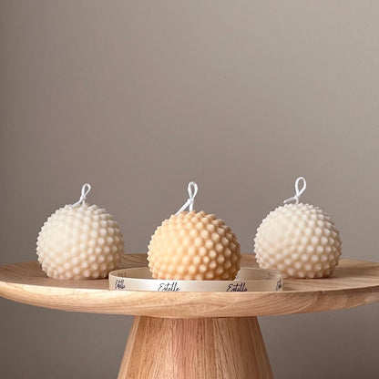 Dotted Soy Wax Ball Candle | Home Decor