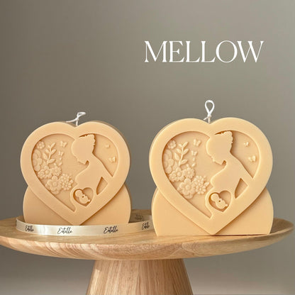 Mother's Love Soy Candle: Hand-Poured Sculptural Art Gift