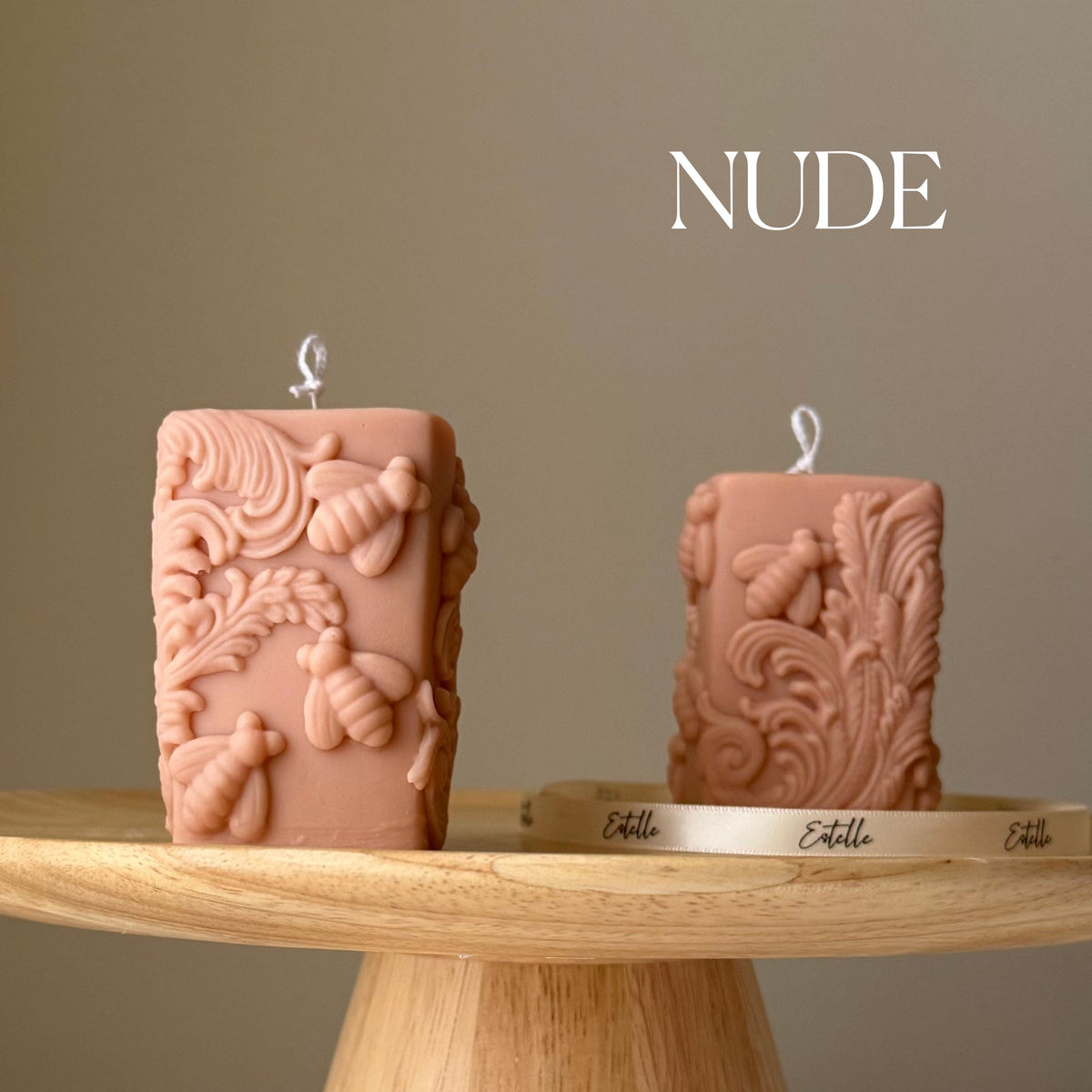 Bougie pilier de soja Bee: Décoration d'intérieur faite à la main