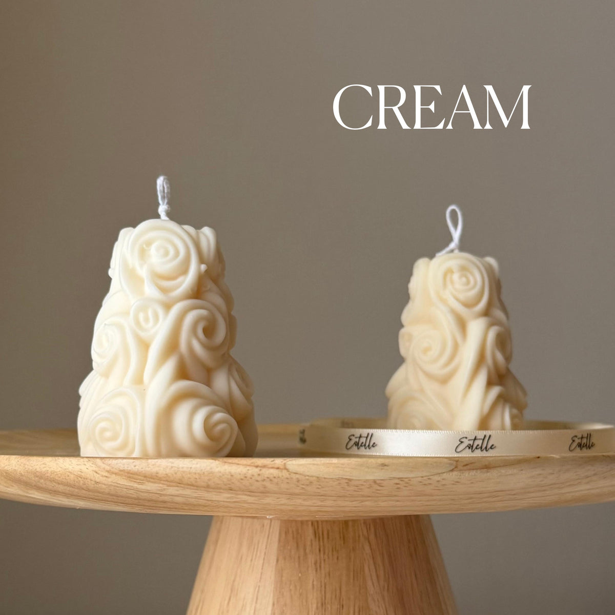 Handmade Roses Soy Candle | Sculptural Home Decor, Wedding Favor