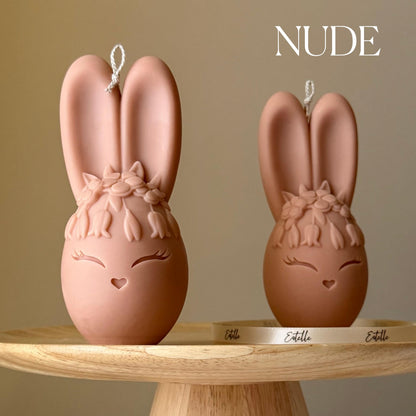 Bougie de Soja Lapin Œuf : Décoration Faite Main, Cadeau de Nouvelle Maison