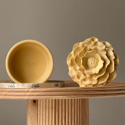 Pot de fleurs en Jesmonite : Décoration scandinave, Rangement à bijoux