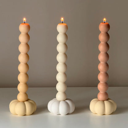 Flower Candlestick Holder: Jesmonite Table Decor