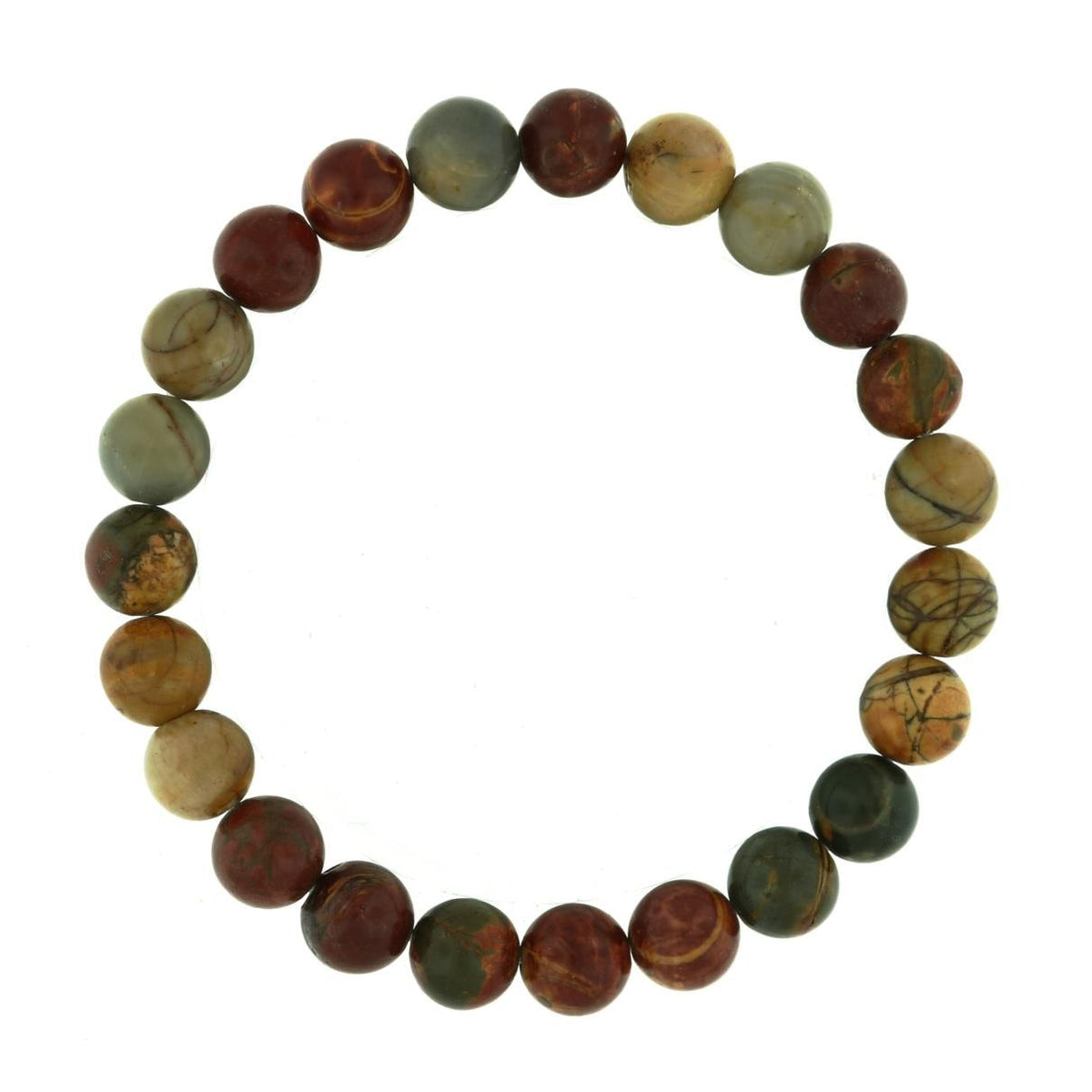 Picasso Jasper Bead Bracelet