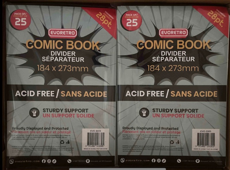 EVORETRO Remets Comic Book Divider 28 PT