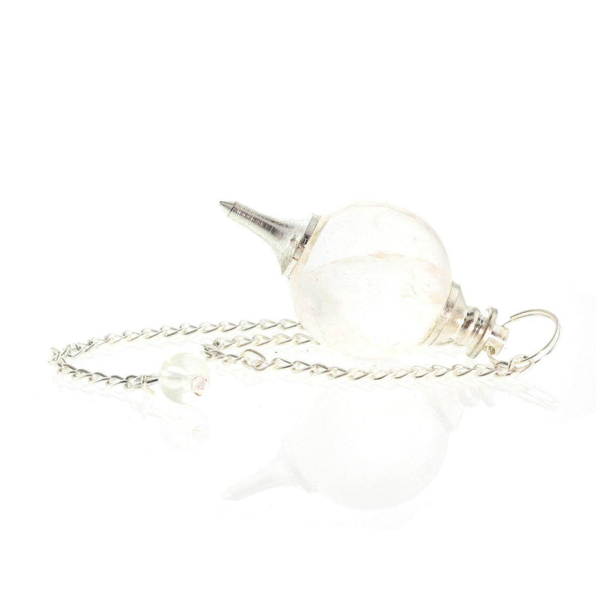 Clear Quartz Ball and Point Pendulum - 3 Pack
