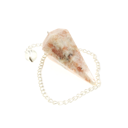 Sunstone Pendulum 6 Facet & Bead - 3 Pack