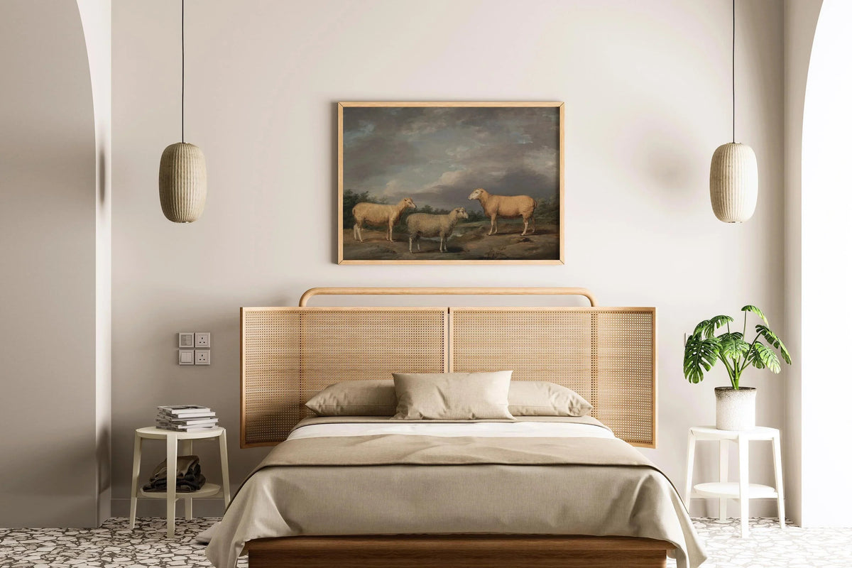 James Ward - Ryelands Sheep | Famous Moody Landscape Art (available handramed or unframed)