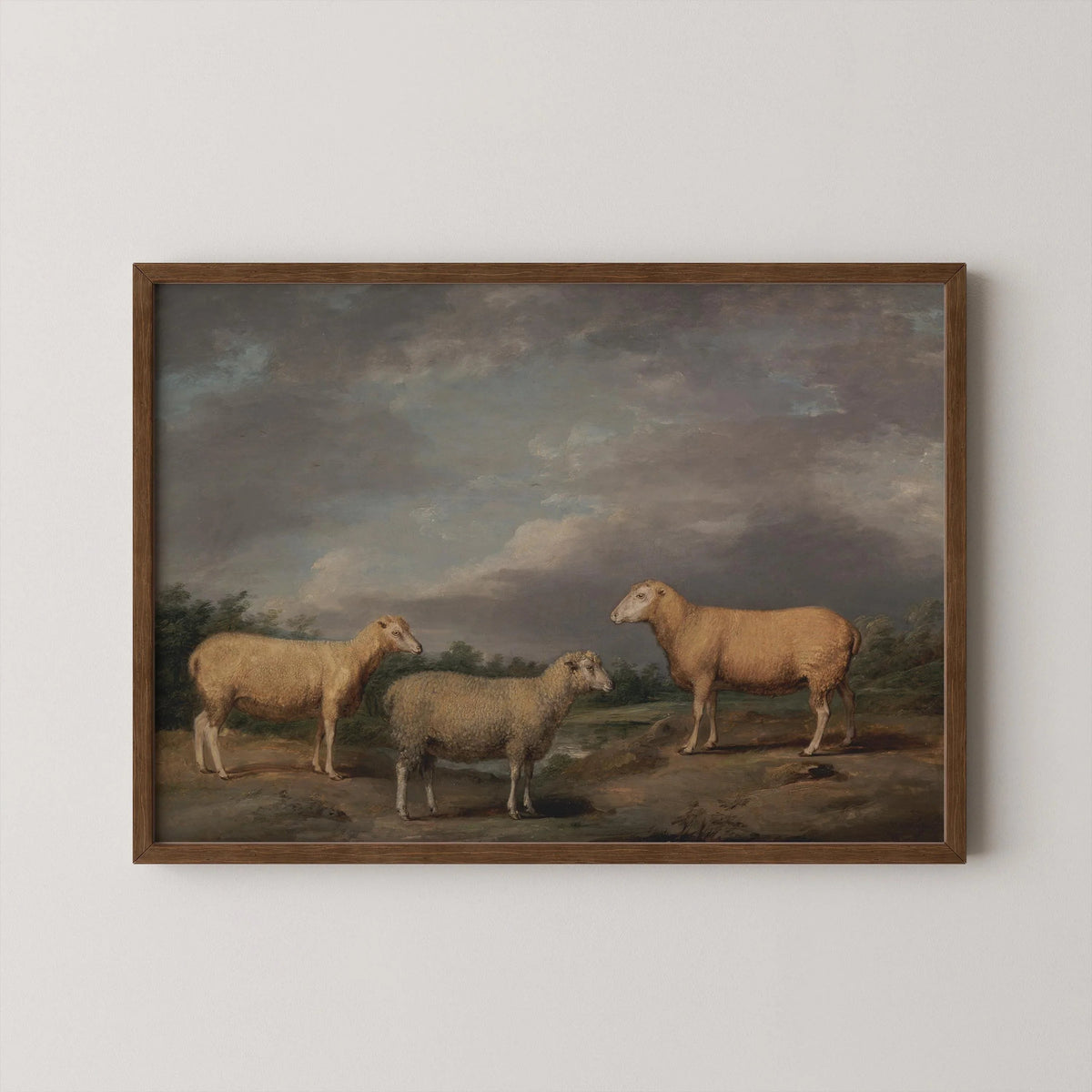 James Ward - Ryelands Sheep | Famous Moody Landscape Art (available handramed or unframed)