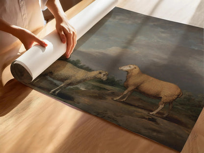 James Ward - Ryelands Sheep | Famous Moody Landscape Art (available handramed or unframed)