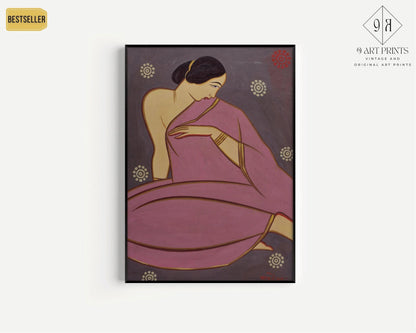 Jamini Roy - Pink Sari
