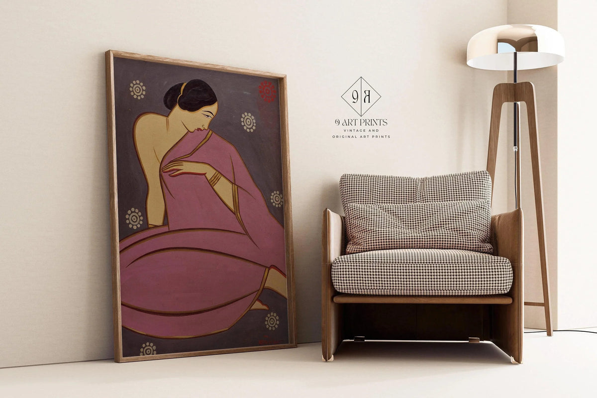 Jamini Roy - Pink Sari