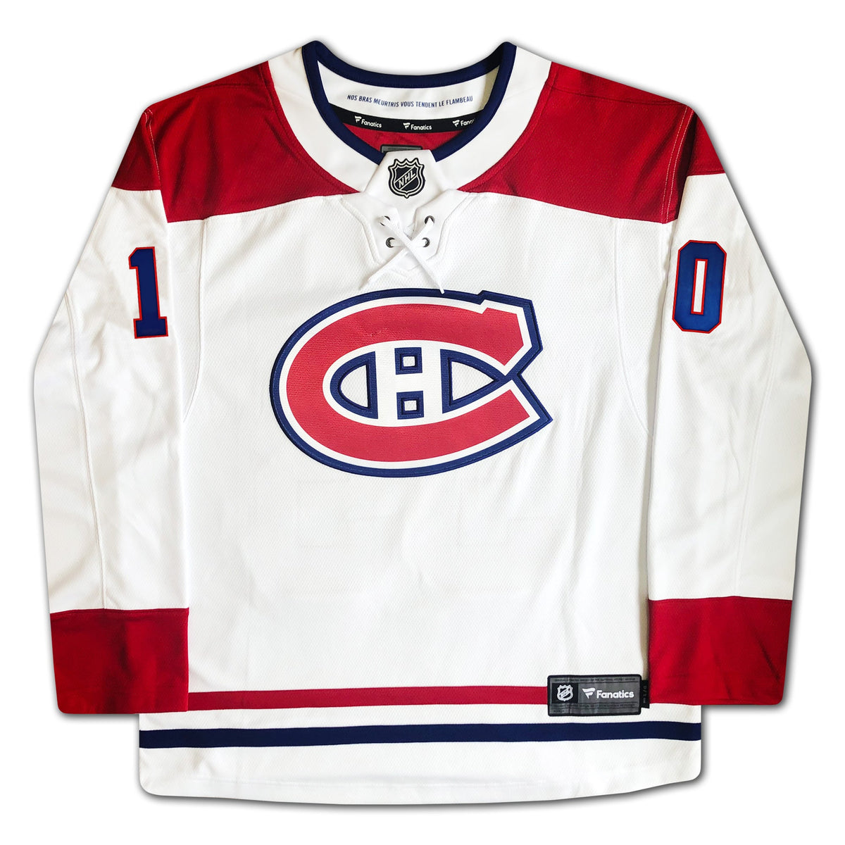 MAILLOT BLANC DES CANADIENS DE MONTRÉAL AUTOGRAPHIÉ PAR GUY LAFLEUR – ARTICLE DE COLLECTION (TAILLE L OU XL)