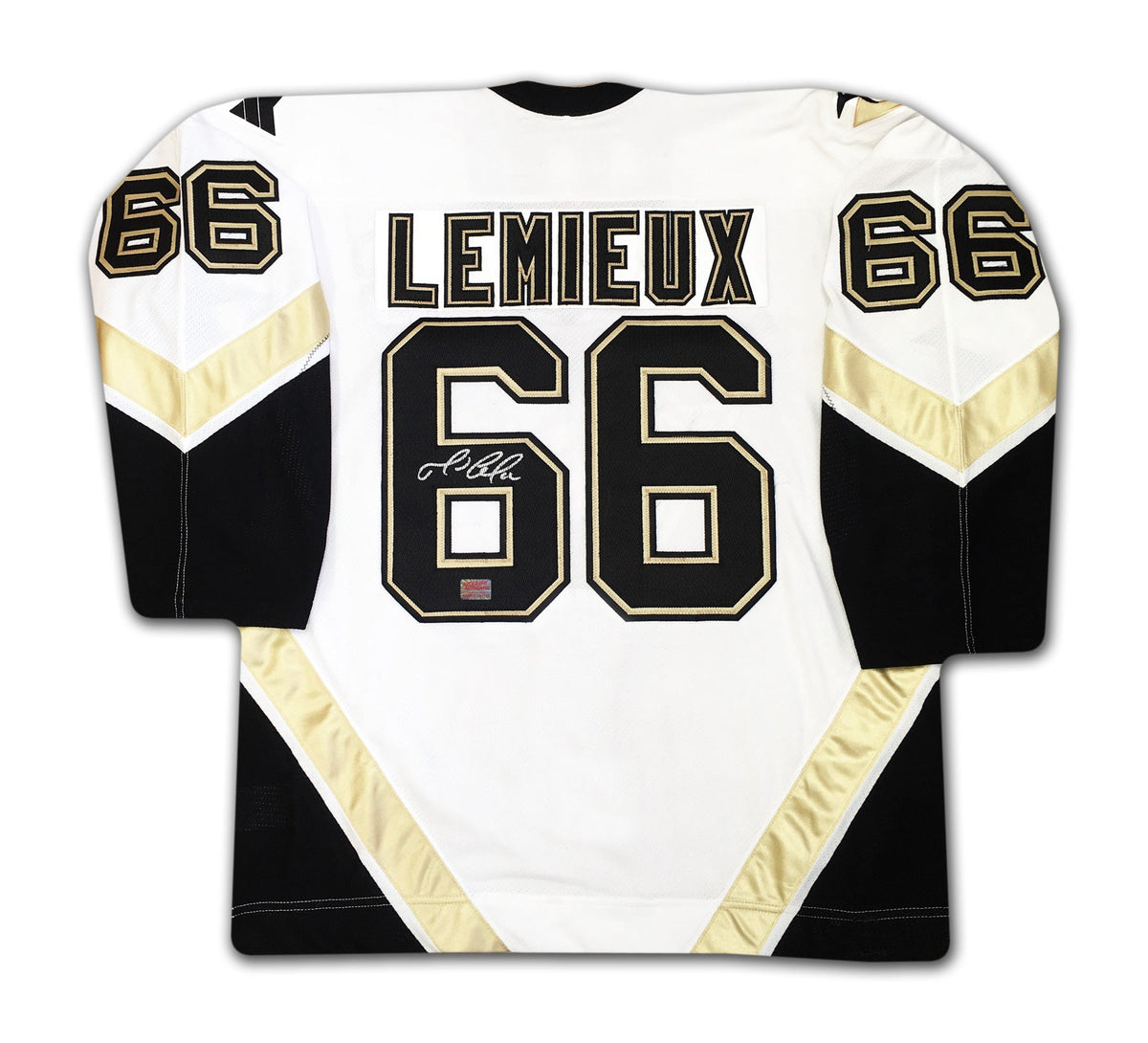 Mario Lemieux Autographed Pittsburgh Penguins White Jersey