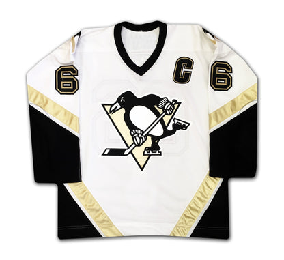 Mario Lemieux Autographed Pittsburgh Penguins White Jersey