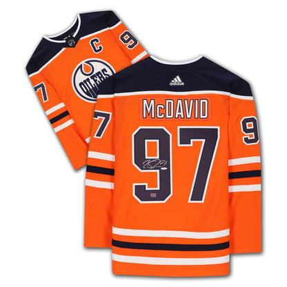 Connor McDavid Autographed Edmonton Oilers Orange Jersey