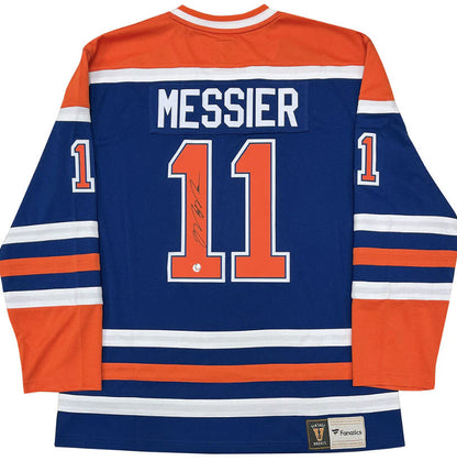 Mark Messier Autographed Edmonton Oilers Blue Jersey
