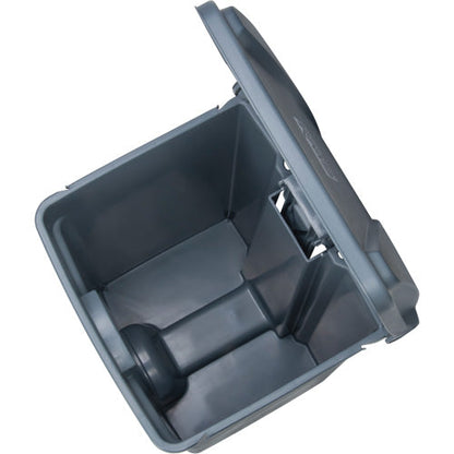 Step-On Garbage Can, Plastic, 12 US gal. Capacity
